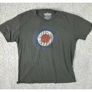 The Who Shirt Adult XL Winterland Charcoal Gray Band Tee Unisex Rock DISTRESSED